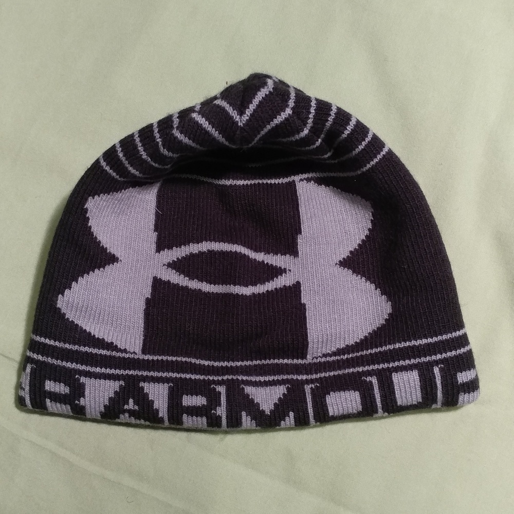 UNDER ARMOUR YOUTH SKULLCAP Med 4-7 Years Blk/Gray